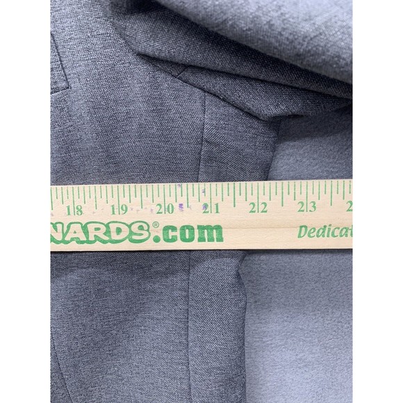 David Taylor Blazer Mens Size 42 L Gray Two Button Front Notched Single Vented - Picture 6 of 16